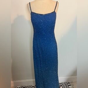 Cache Glittering Blue Dress